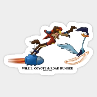 Coyote and Runner Sticker
